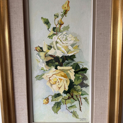 Traditional Flowery Still Life Oil Painting "Yellow Roses" Timeless Art Holland Art Shop
