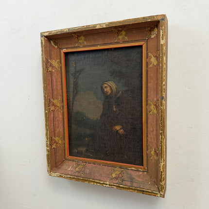 19th Century Antique Portrait Oil Painting "Framed Painting" Art Holland Art Shop