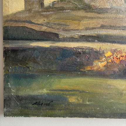 Traditional Landscape Oil Painting "Lone Tree" Handcrafted Art Holland Art Shop