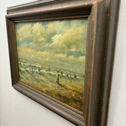 Detailed Seascape Oil Painting "Stormy Sea" Timeless French Artwork Holland Art Shop