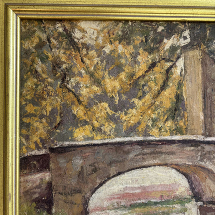 Vintage Landscape Oil Painting "Golden Frame" Detailed Belgique Art Holland Art Shop