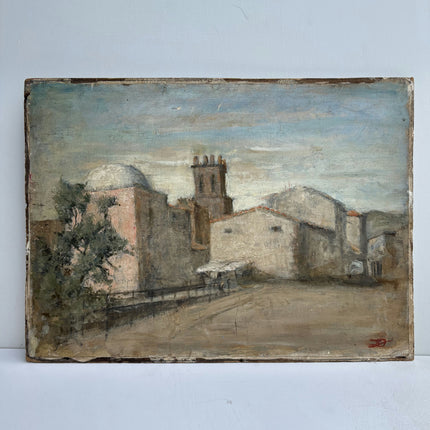 Rustic Still Life Oil Painting "Village Tower" Timeless Art Holland Art Shop