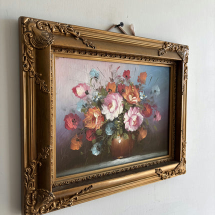 Handcrafted Floral Still Life Oil Painting "Flower Bouquet" Original Small Art Holland Art Shop