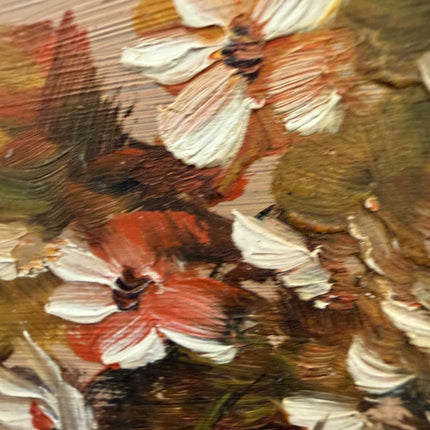 Classic Floral Still Life Oil Painting "Flower Vase" Vintage Small Art Holland Art Shop
