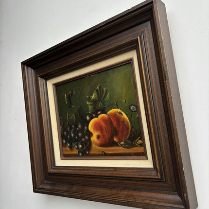 Handcrafted Still Life Oil Painting "Peach Fruit" Original Art Holland Art Shop