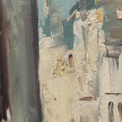 Elegant Cityscape Oil Painting "City Arch" Traditional Small Art Holland Art Shop