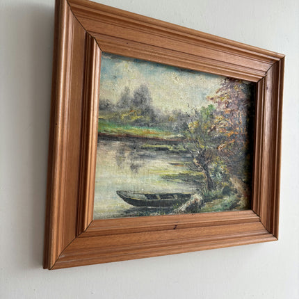 Rustic Landscape Oil Painting "Framed Painting" Traditional Small Artwork Holland Art Shop
