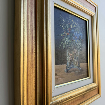 Classic Floral Still Life Oil Painting "Floral Vase" Authentic Small Artwork Holland Art Shop