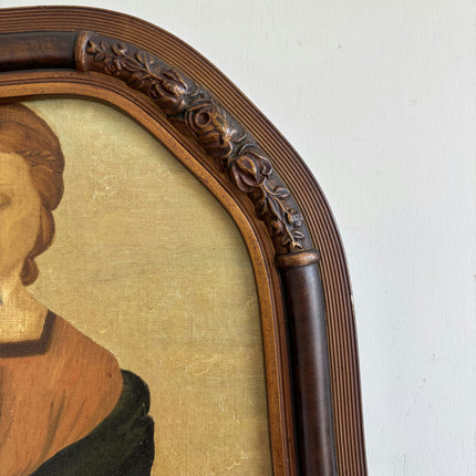 Elegant Portrait Oil Painting "Carved Frame" Refined Artwork Holland Art Shop