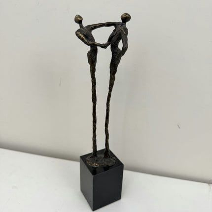 Original Figurative Sculpture "Dancing Figures" Elegant Small Art Holland Art Shop