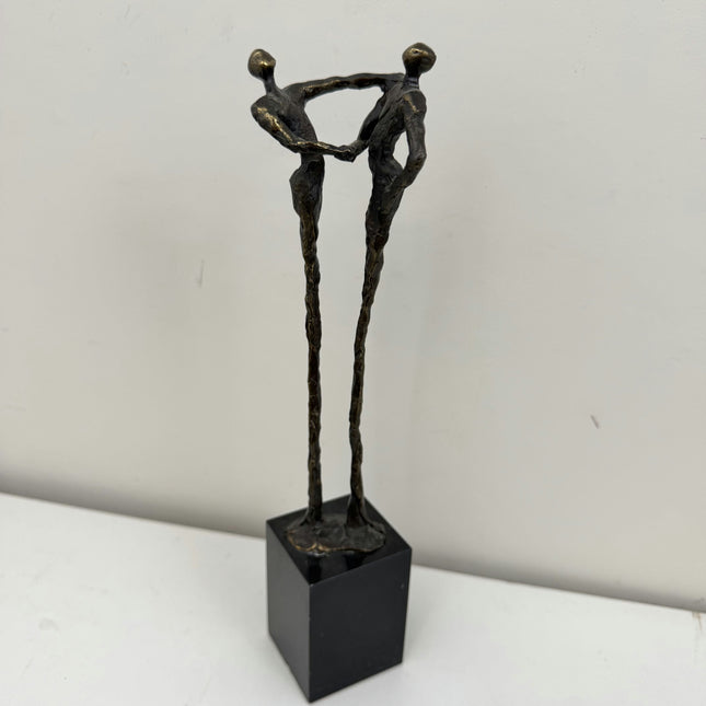 Original Figurative Sculpture "Dancing Figures" Elegant Small Art Holland Art Shop