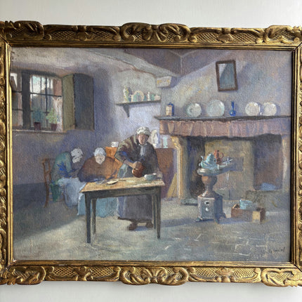 Refined Figurative Oil Painting "Elderly Man" Detailed Artwork Holland Art Shop