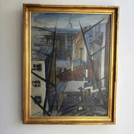 Ternand Timeless Cityscape Oil Painting "Rooftop View" French Artwork Holland Art Shop