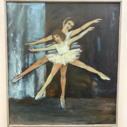 Refined Figurative Oil Painting "Ballet Dancers" Handcrafted Artwork Holland Art Shop