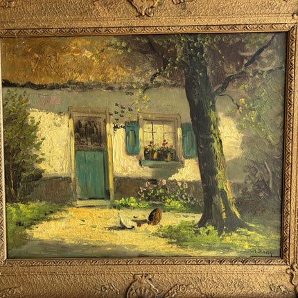 Traditional Landscape Oil Painting "Painted Cottage" Original Artwork Holland Art Shop
