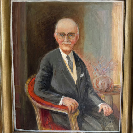 Classic Portrait Oil Painting "Seated Gentleman" Original Art Holland Art Shop