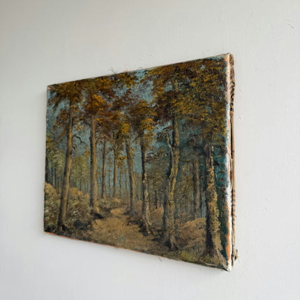 Handcrafted Landscape Oil Painting "Tall Trees" Classic Small Art Holland Art Shop