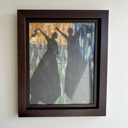 Authentic Figurative Oil Painting "Dancing Figures" Elegant Artwork Holland Art Shop