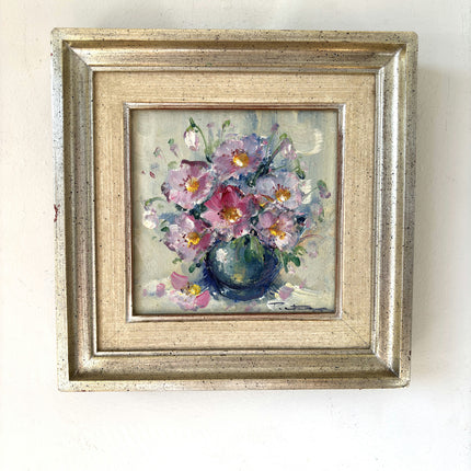 Authentic Oil Painting Flowery Still Life "Floral Arrangement" Fine Belgique Art Holland Art Shop