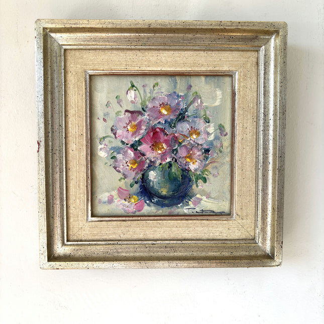 Authentic Oil Painting Flowery Still Life "Floral Arrangement" Fine Belgique Art Holland Art Shop