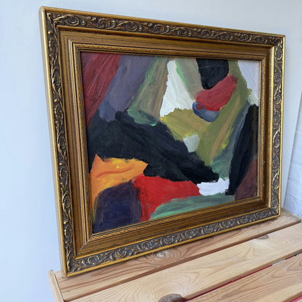 Timeless Abstract  Oil Painting "Gilded Frame" Expressive Art Holland Art Shop