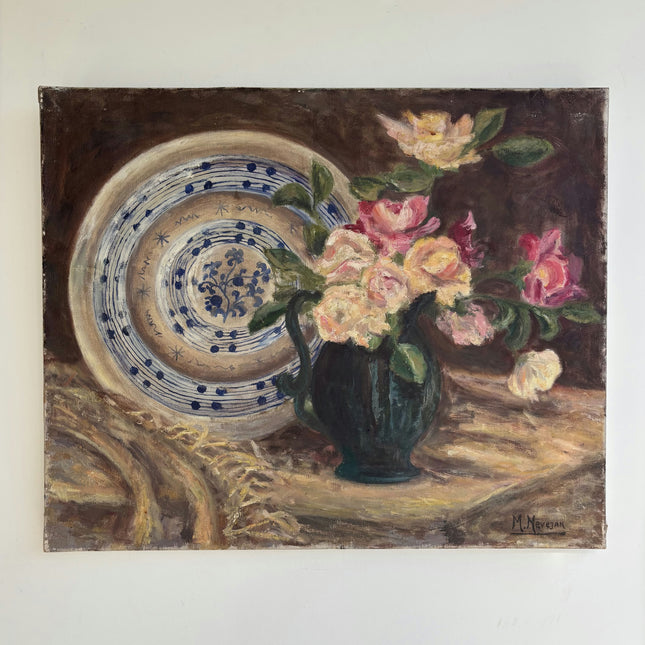 Timeless Floral Still Life Oil Painting "Flower Vase" Refined Art Holland Art Shop