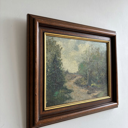 Classic Landscape Oil Painting "Forest Path" Expressive Dutch Artwork Holland Art Shop