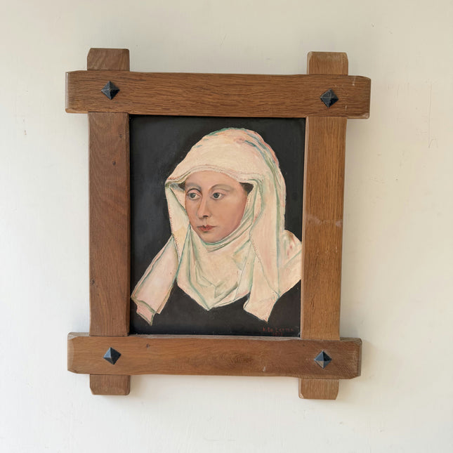 Handcrafted Portrait Oil Painting "Veiled Woman" Classic Art Holland Art Shop