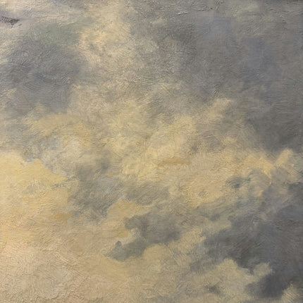 Elegant Landscape Oil Painting "Cloudy Sky" Rustic Large Art Holland Art Shop