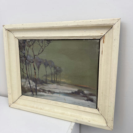Classic Winter Landscape Oil Painting "Gum Trees" Elegant Art Holland Art Shop