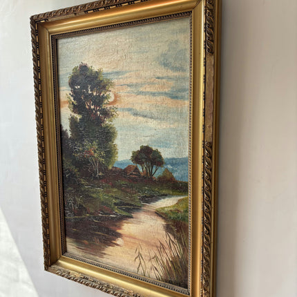 Vintage Landscape Oil Painting "Lone Tree" Traditional Art Holland Art Shop