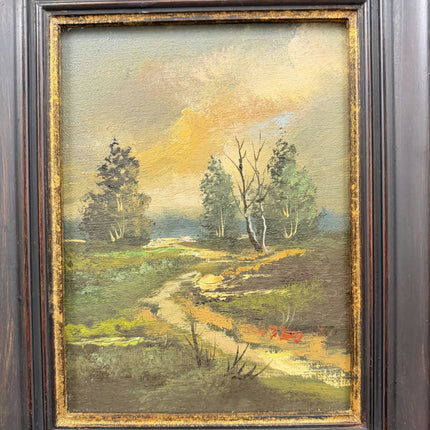 Traditional Landscape Oil Painting "River Path" Elegant Small Art Holland Art Shop