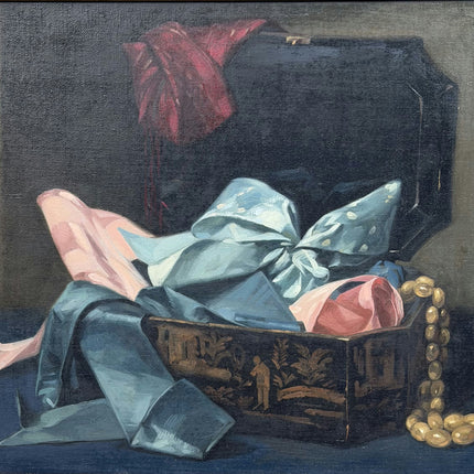 Vintage Still Life Oil Painting "Ribbon Bow" Timeless Art Holland Art Shop