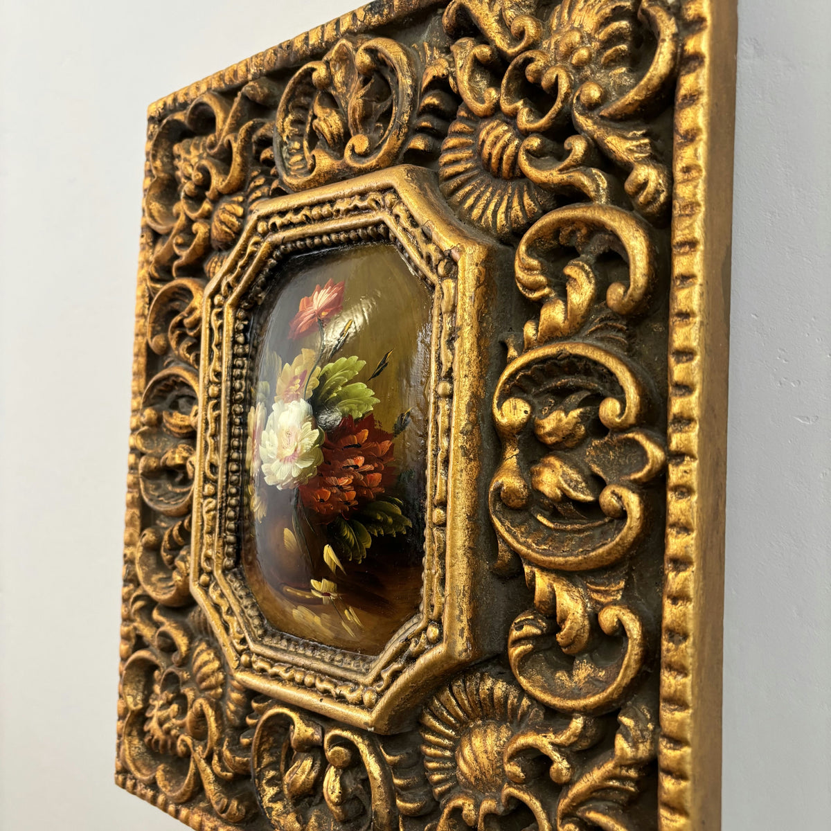 Detailed Floral Still Life Oil Painting 