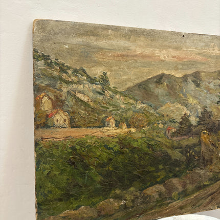 Timeless Landscape Oil Painting "Country Path" Vintage French Artwork Holland Art Shop