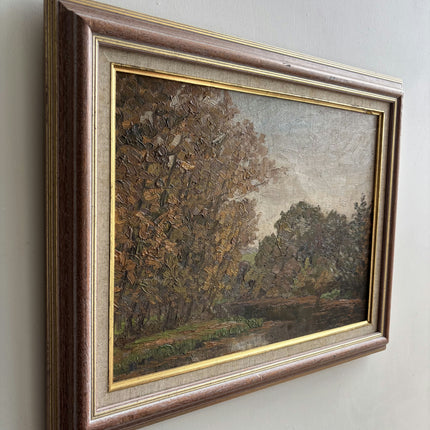 Classic Landscape Oil Painting "Autumn Tree" Vintage Art Holland Art Shop