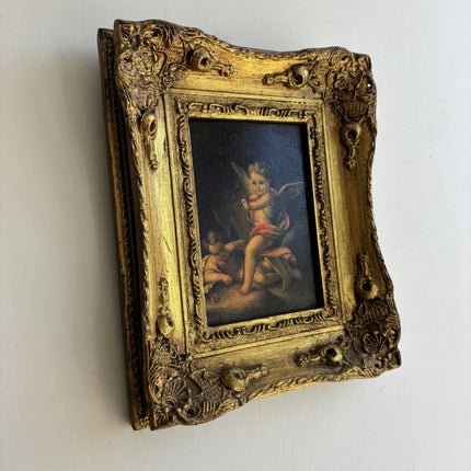 Authentic Portrait GicléE "Gilded Frame" Handcrafted Small Artwork Holland Art Shop