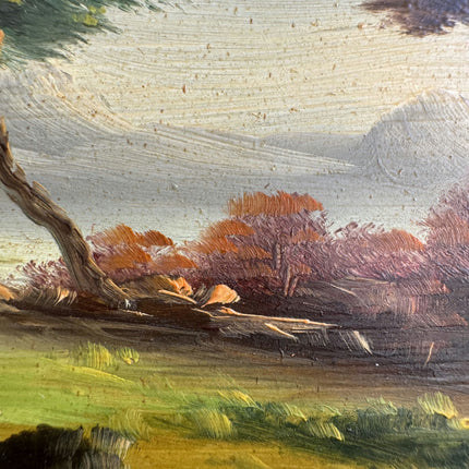 Detailed Landscape Oil Painting "Gilded Frame" Refined Small Art Holland Art Shop