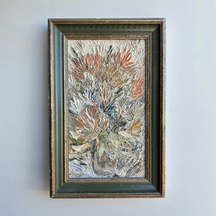Expressive Floral Still Life Oil Painting "Framed Bouquet" Detailed Artwork Holland Art Shop