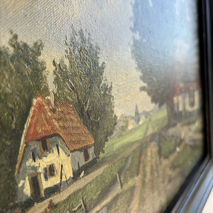 Expressive Farm Oil Painting "Country Road" Refined Art Holland Art Shop