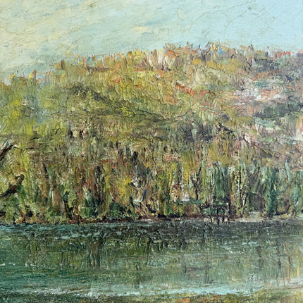 Refined Landscape Oil Painting "Tall Reedbrush" Elegant Art Holland Art Shop