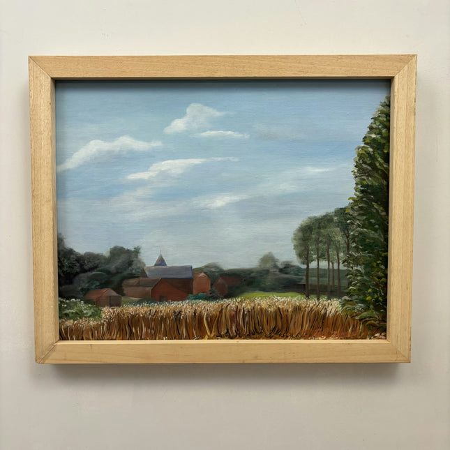 Rustic Landscape Oil Painting "Wheat Field" Timeless Artwork Holland Art Shop