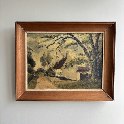 Classic Landscape Oil Painting "Thatched Cottage" Timeless Art Holland Art Shop