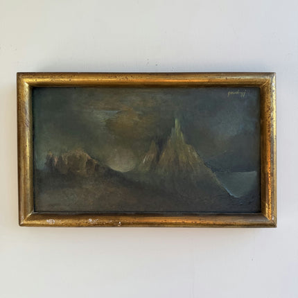 Timeless Seascape Oil Painting "Gold Frame" Elegant Small Art Holland Art Shop