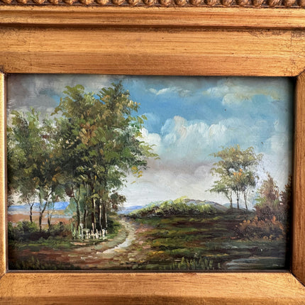 Classic Landscape Oil Painting "Gilded Frame" Expressive Small Art Holland Art Shop