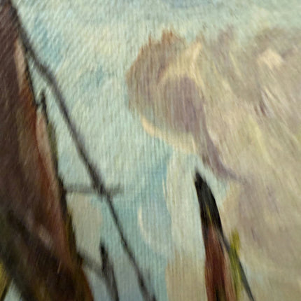 Refined Seascape Oil Painting "Sailing Boat" Rustic Small Art Holland Art Shop