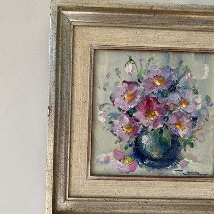Authentic Oil Painting Flowery Still Life "Floral Arrangement" Fine Belgique Art Holland Art Shop