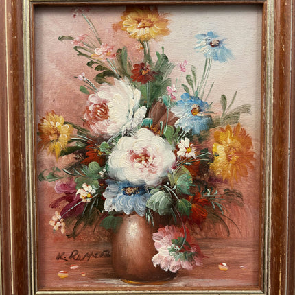 Elegant Still Life Oil Painting "Flower Bouquet" Timeless Small Art Holland Art Shop