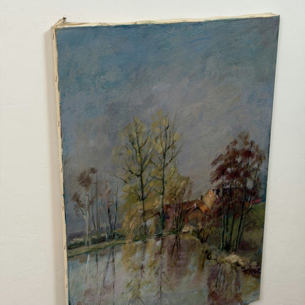 Refined Landscape Oil Painting "Autumn Trees" Expressive Art Holland Art Shop