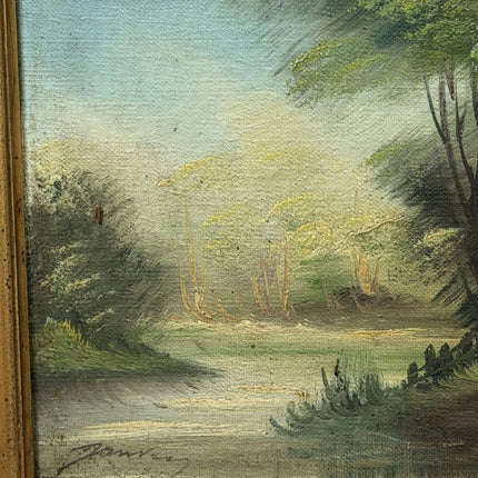 Expressive Landscape Oil Painting "Lone Tree" Vintage Small Art Holland Art Shop
